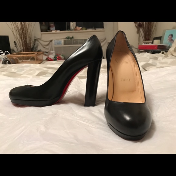 Christian Louboutin Black Heels Size 39 - Picture 3 of 5